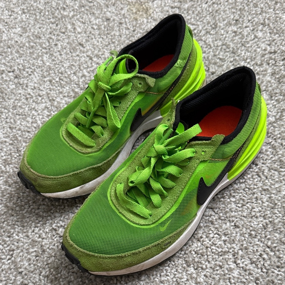Nike Lime Green and Black Running Shoes